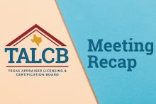 TALCB Meeting Recap