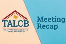 TALCB Meeting Recap